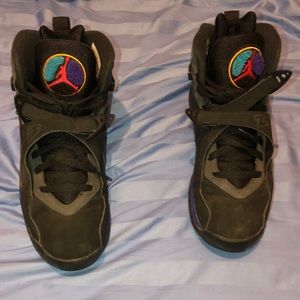 Jordan Aqua 8’s Size 8.5 Color Black Blue Gray Red